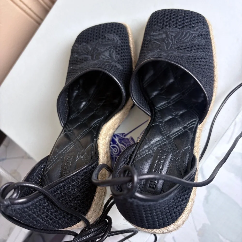 Burberry Mesh Plunge Espadrilles size womens  37